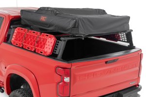 Chevrolet Silverado 1500 Bed Rack - Rough Country - Half Rack, Aluminum - '19-'24